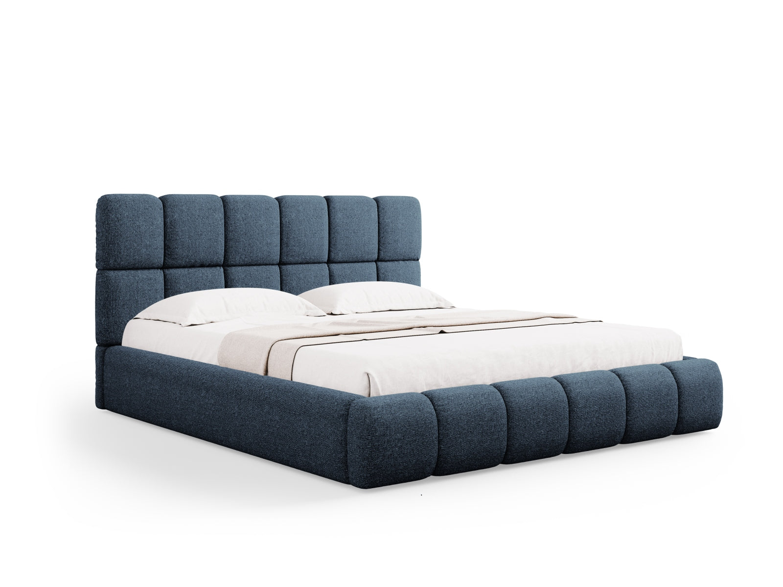Bellis Bett mit Stauraum und Headboard 140cm in Royal Blue-Haga präsentiert im Onlineshop von KAQTU Design AG. Bett ist von Micadoni