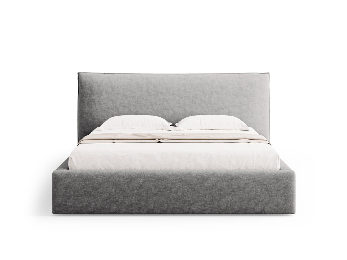 Kaelle Bett mit Stauraum und Headboard 140cm in Silver-Perfect Harmony präsentiert im Onlineshop von KAQTU Design AG. Bett ist von Micadoni