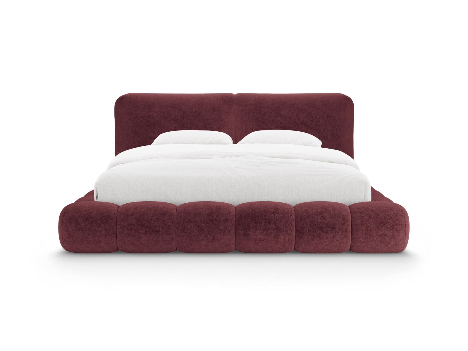 Elegantes Solange Bett mit 140 cm Kopfteil und praktischem Stauraum, ideal für stilvolle Schlafzimmerlösungen von Micadoni.