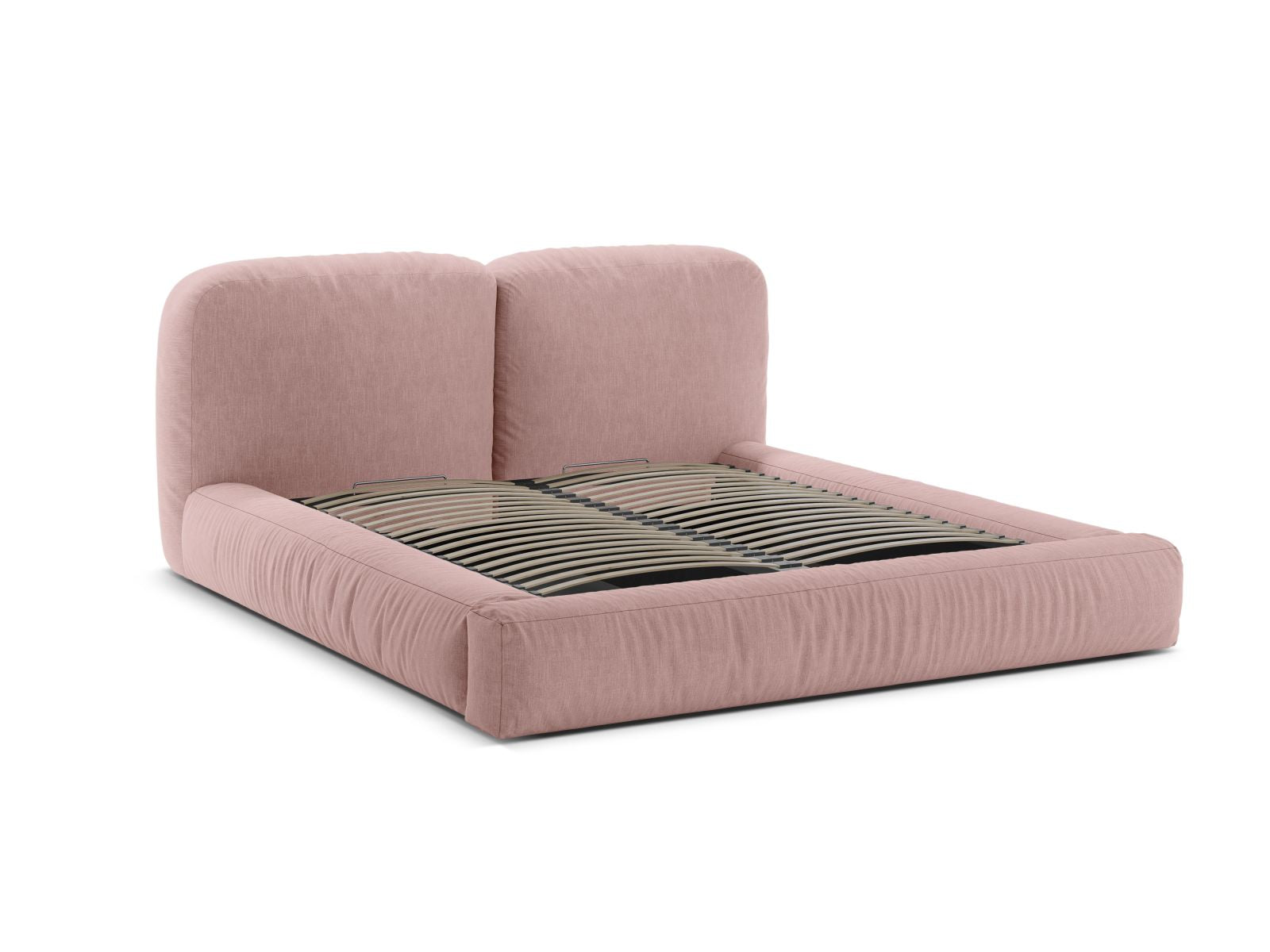 Elegantes Martina Bett mit 140 cm Breite, bietet cleveren Stauraum und ein modernes Kopfteil für ein stilvolles Schlafzimmer.