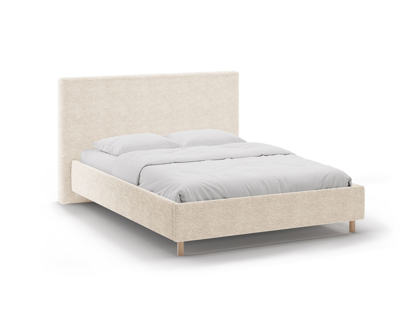 Eloise Bett mit Stauraum mit Kopfteil 140cm in Light Beige-Rolf präsentiert im Onlineshop von KAQTU Design AG. Bett ist von Micadoni