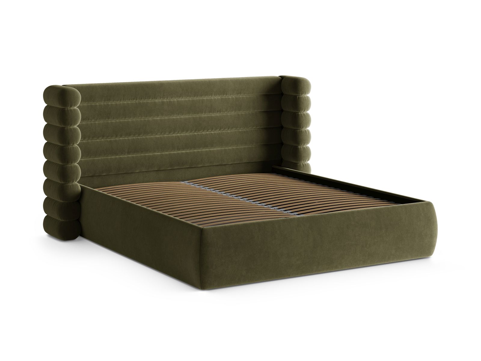 Elegantes Mount Bett mit 140 cm Breite, funktionalem Stauraum und ansprechendem Kopfteil für ein stilvolles Schlafzimmer.