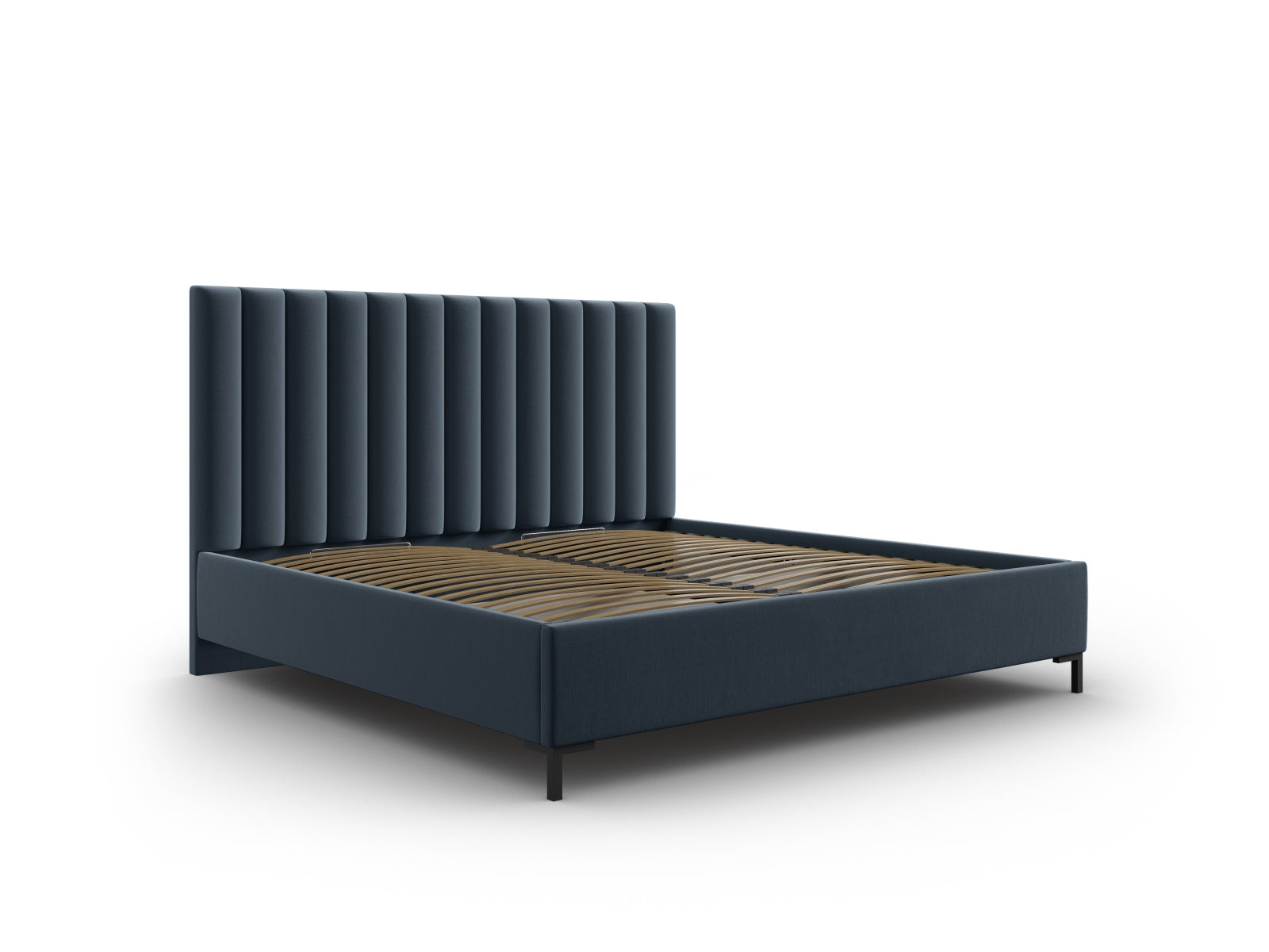 Entdecken Sie das stilvolle Allison Bett von Micadoni – ein modernes Velourbett mit cleverem Stauraum und elegantem Kopfteil für Ihr Schlafzimmer.