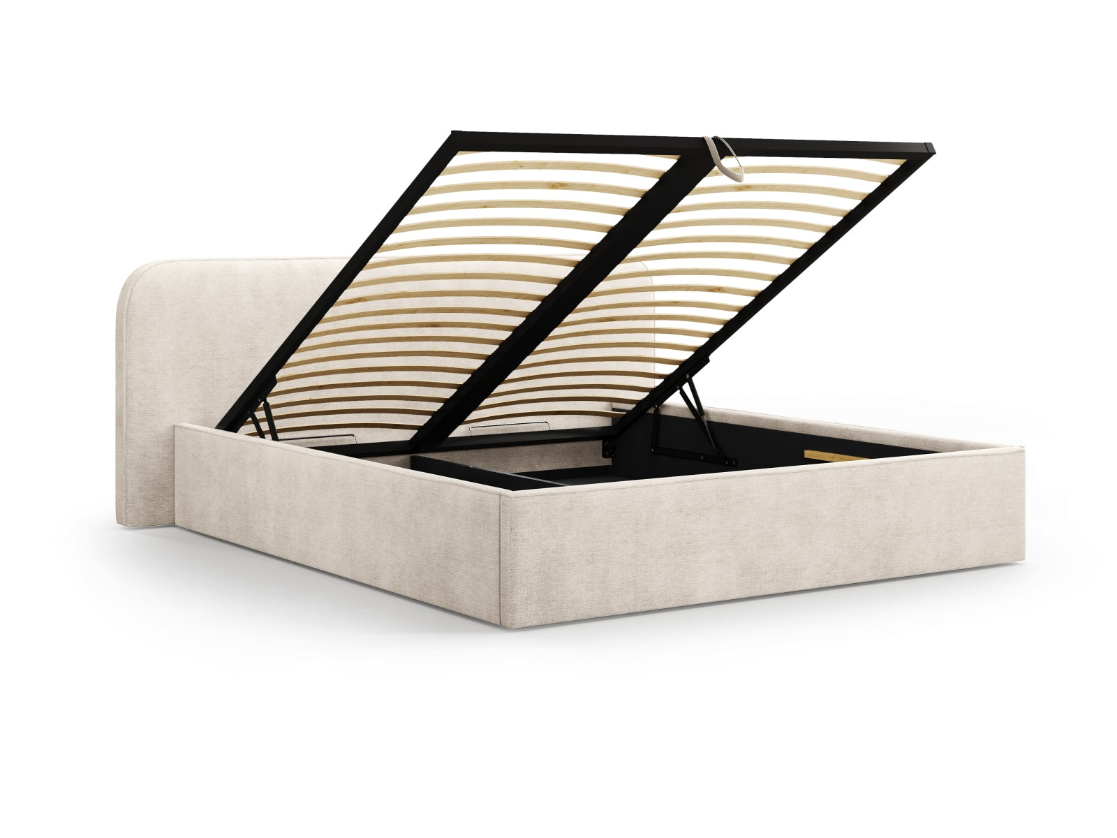 Entdecken Sie das elegante Elizabeth Bett von Micadoni: zeitgemässes Design, praktischer Stauraum und ein komfortables Headboard für Ihr Schlafzimmer!