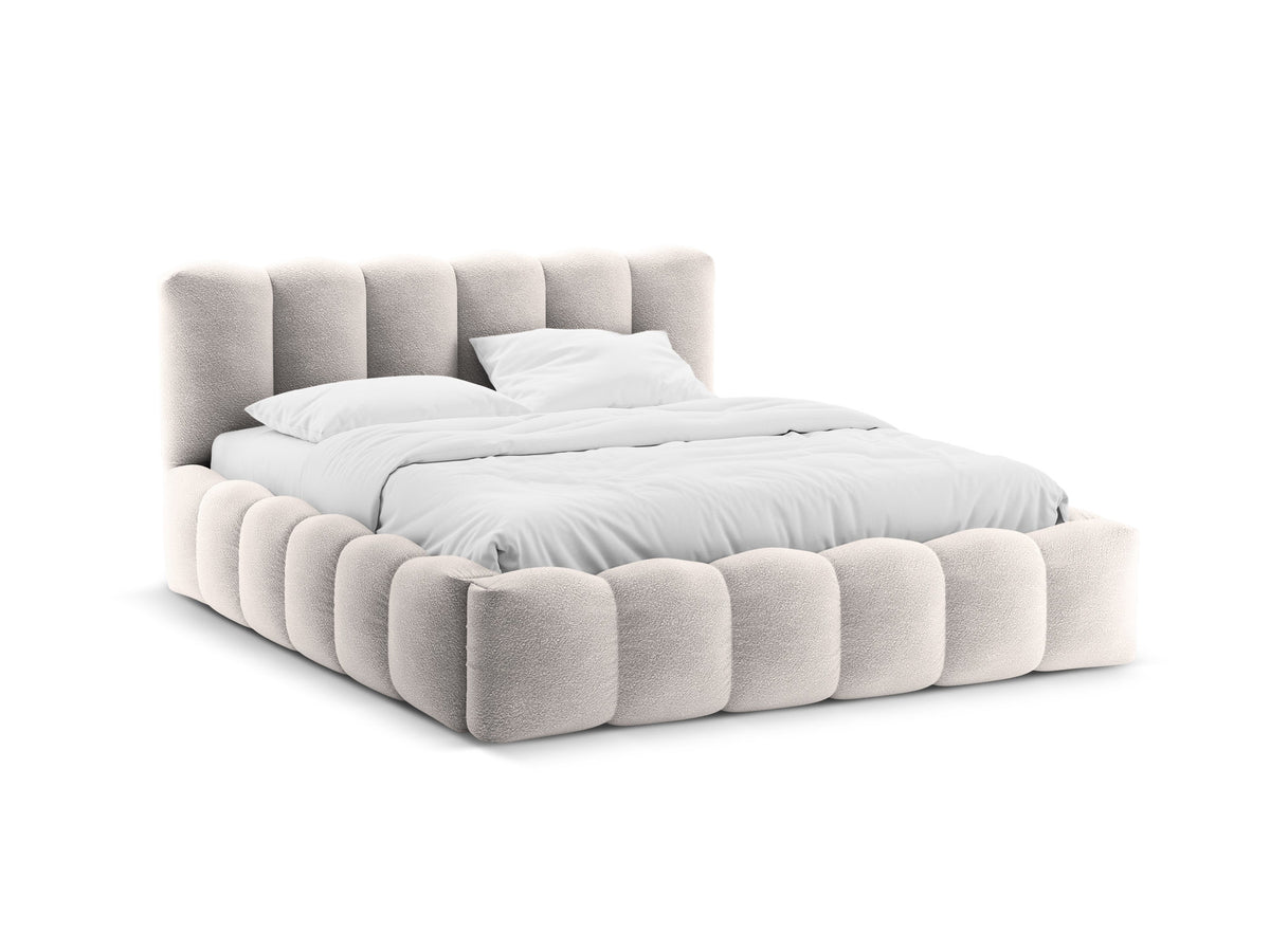 Lupine Bett mit Stauraum und Headboard 160cm in Light Grey-Baloo präsentiert im Onlineshop von KAQTU Design AG. Bett ist von Micadoni