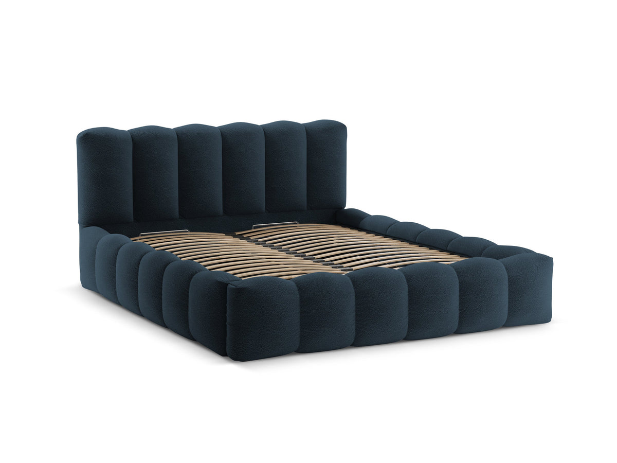 Lupine Bett mit Stauraum und Headboard 160cm in Dark Blue-Baloo präsentiert im Onlineshop von KAQTU Design AG. Bett ist von Micadoni
