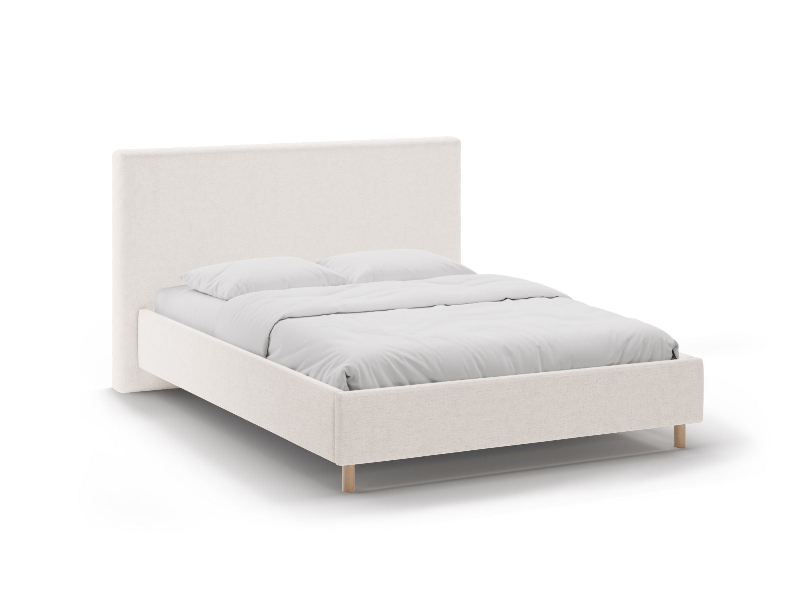 Eloise Bett mit Stauraum mit Kopfteil 160cm in Light Beige-Moly präsentiert im Onlineshop von KAQTU Design AG. Bett ist von Micadoni