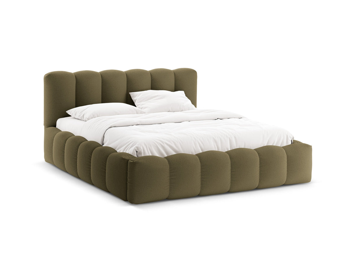 Lupine Bett mit Stauraum und Headboard 160cm in Green-Moly präsentiert im Onlineshop von KAQTU Design AG. Bett ist von Micadoni