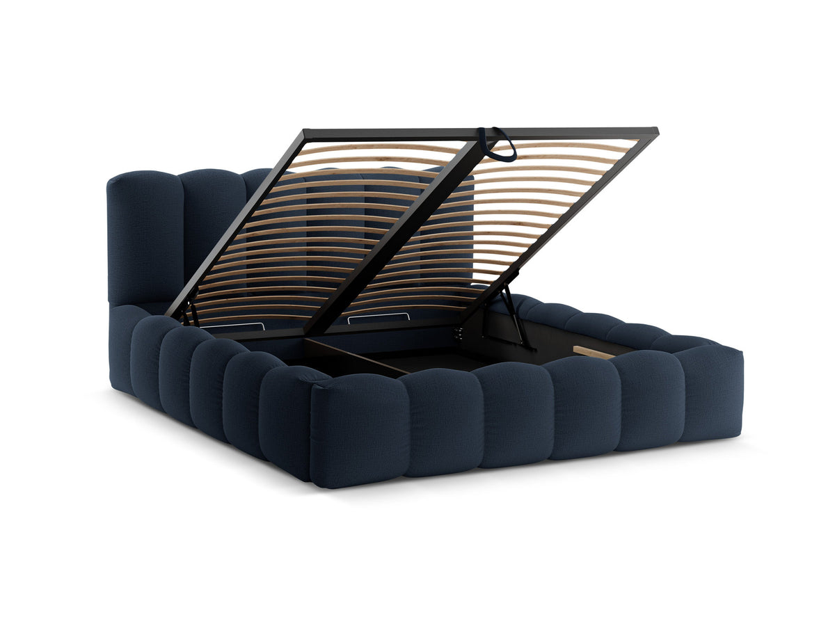 Lupine Bett mit Stauraum und Headboard 160cm in Royal Blue-Moly präsentiert im Onlineshop von KAQTU Design AG. Bett ist von Micadoni