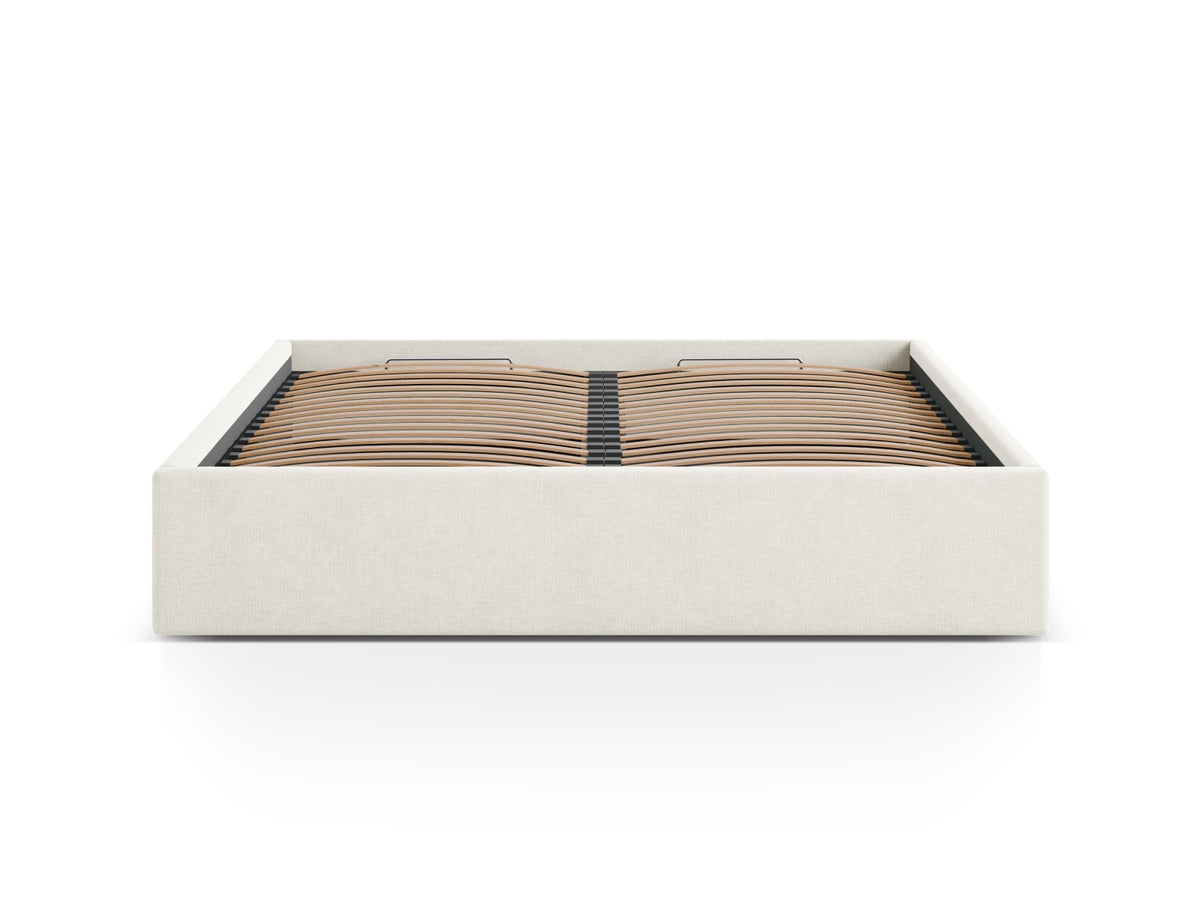 Susan Bett mit Stauraum 160cm in Light Beige-Moly präsentiert im Onlineshop von KAQTU Design AG. Bett ist von Micadoni