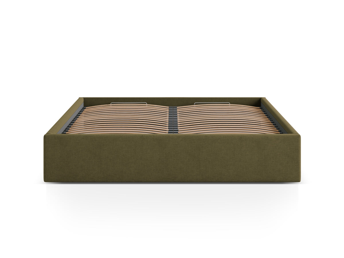 Susan Bett mit Stauraum 160cm in Green-Moly präsentiert im Onlineshop von KAQTU Design AG. Bett ist von Micadoni