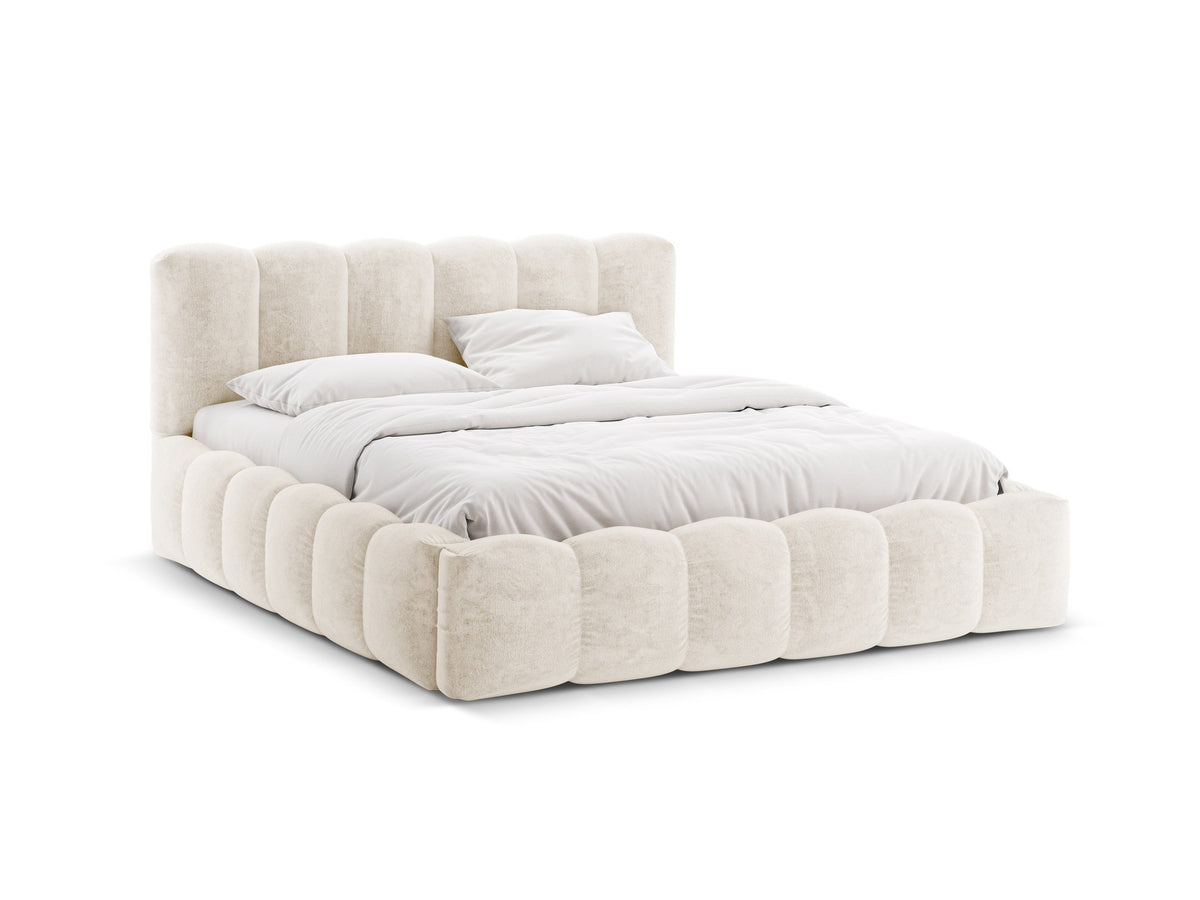 Lupine Bett mit Stauraum und Headboard 160cm in Light Beige-Perfect Harmony präsentiert im Onlineshop von KAQTU Design AG. Bett ist von Micadoni