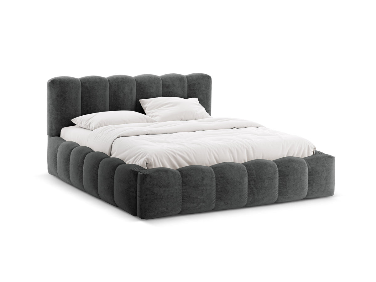 Lupine Bett mit Stauraum und Headboard 160cm in Dark Grey-Perfect Harmony präsentiert im Onlineshop von KAQTU Design AG. Bett ist von Micadoni