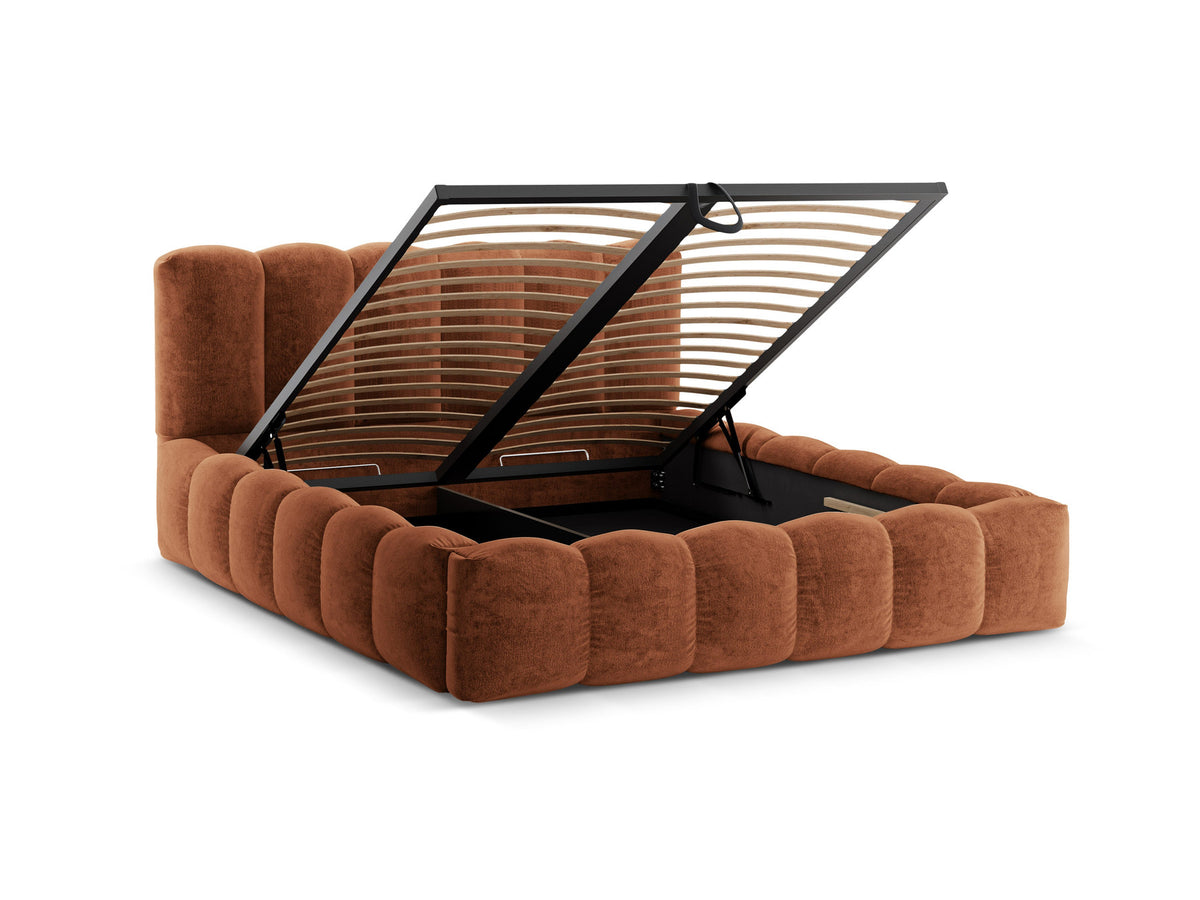 Lupine Bett mit Stauraum und Headboard 160cm in Terracotta-Perfect Harmony präsentiert im Onlineshop von KAQTU Design AG. Bett ist von Micadoni