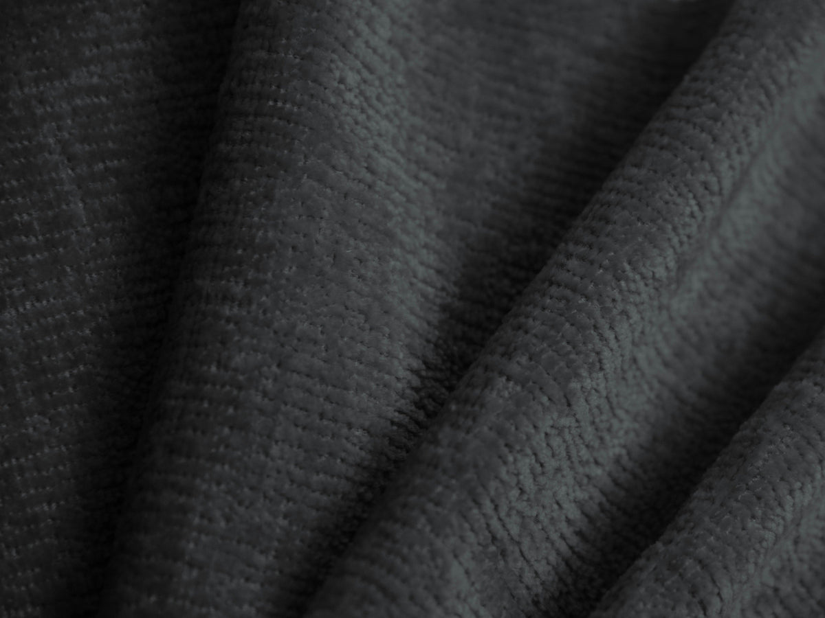 Stauraumbett Ovalo von Micadoni in Light Grey-Magic Velvet mit gepolstertem Kopfteil, Metallrahmen, Bettkasten und schwarzen Kunststoffbeinen.