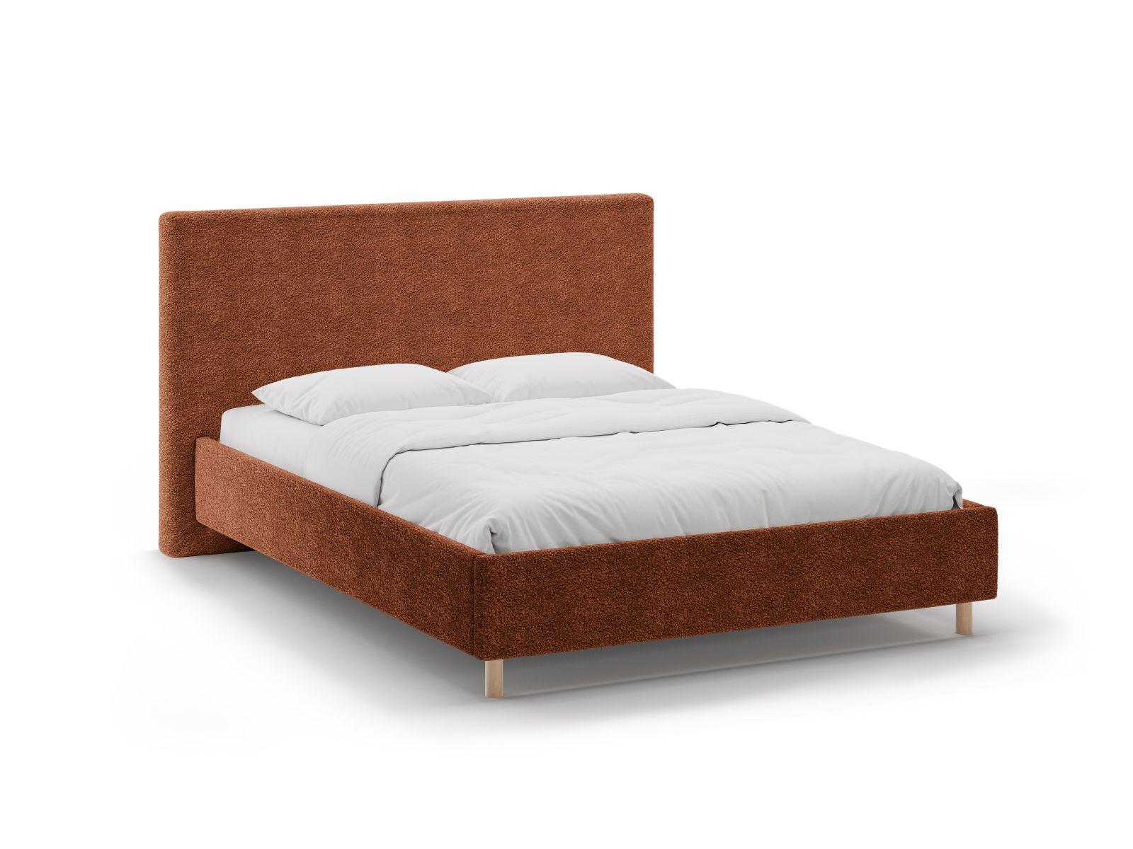 Eloise Bett mit Stauraum mit Kopfteil 160cm in Brick-Rolf präsentiert im Onlineshop von KAQTU Design AG. Bett ist von Micadoni