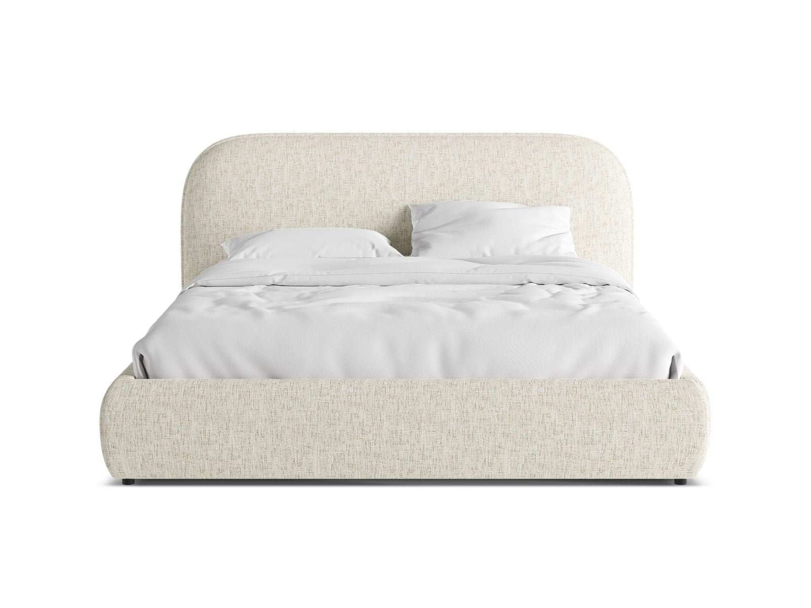 Elegantes Murada Bett mit 160 cm Kopfteil von Micadoni, ideal für stilvolle Schlafzimmergestaltung und optimalen Schlafkomfort.