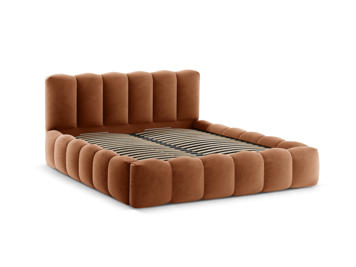 Lupine Bett mit Stauraum und Headboard 160cm in Honey-Paris präsentiert im Onlineshop von KAQTU Design AG. Bett ist von Micadoni
