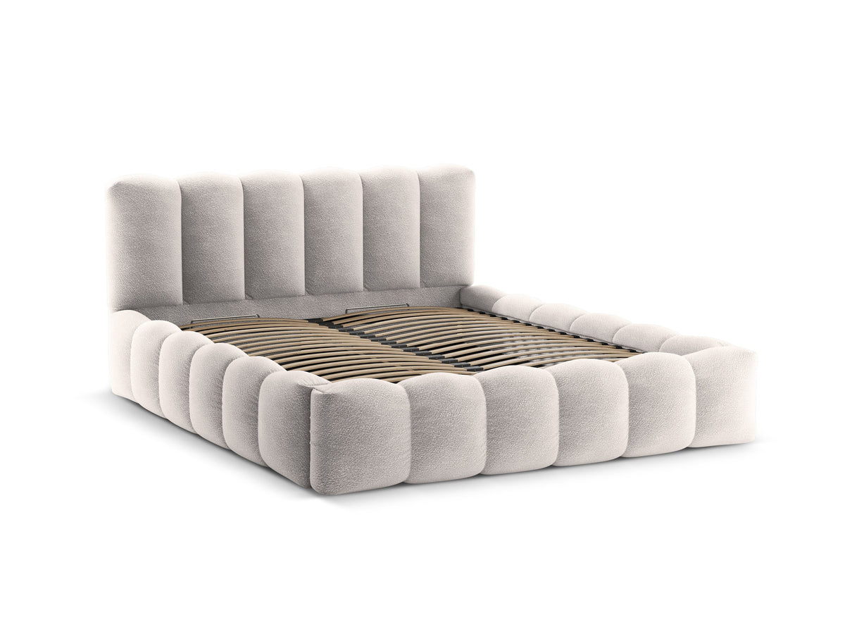 Lupine Bett mit Stauraum und Headboard 180cm in Light Grey-Baloo präsentiert im Onlineshop von KAQTU Design AG. Bett ist von Micadoni