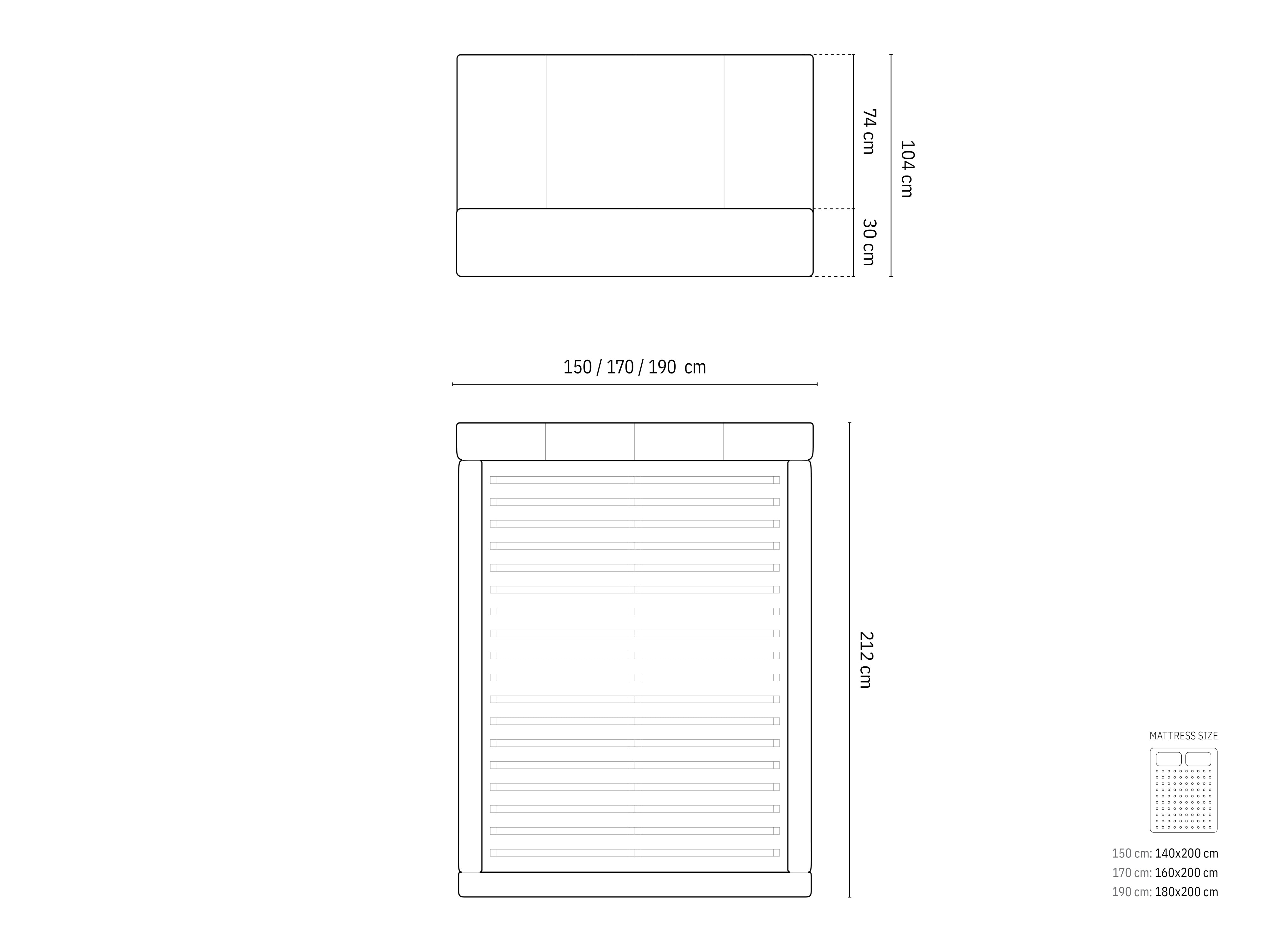 Entdecken Sie das Pyla Boucle Bett von Micadoni – elegantes Design, praktischer Stauraum und ein komfortables Headboard für Ihr Schlafzimmer.