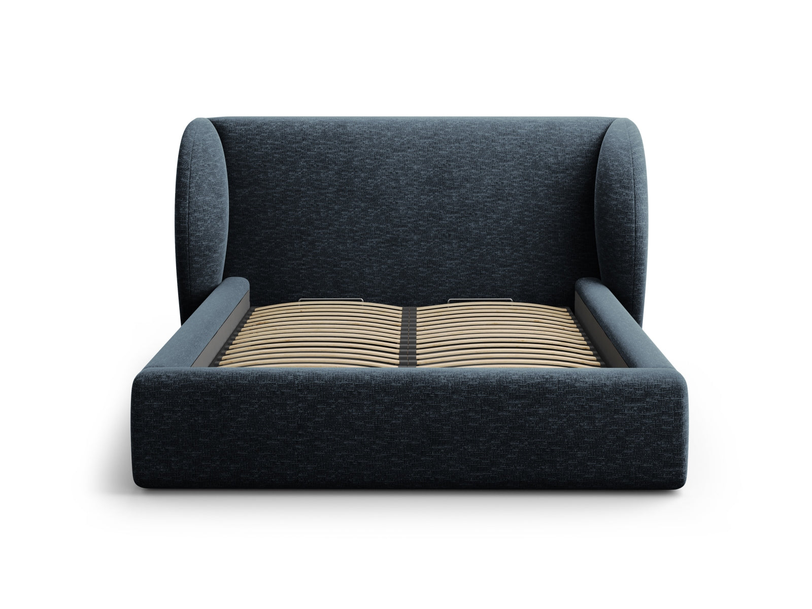 Stylisches Miley Bett in Royal Blue, ausgestattet mit praktischem Stauraum und einem ansprechenden Kopfteil für zeitgemäße Schlafzimmer.