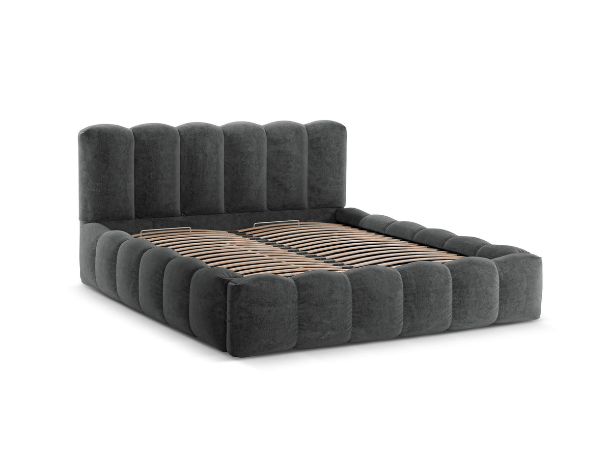 Lupine Bett mit Stauraum und Headboard 180cm in Dark Grey-Perfect Harmony präsentiert im Onlineshop von KAQTU Design AG. Bett ist von Micadoni