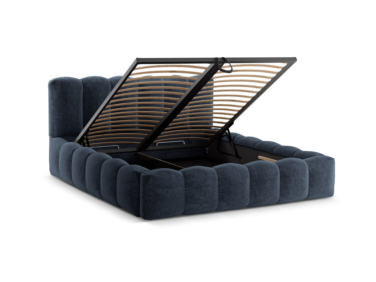 Lupine Bett mit Stauraum und Headboard 180cm in Dark Blue-Perfect Harmony präsentiert im Onlineshop von KAQTU Design AG. Bett ist von Micadoni