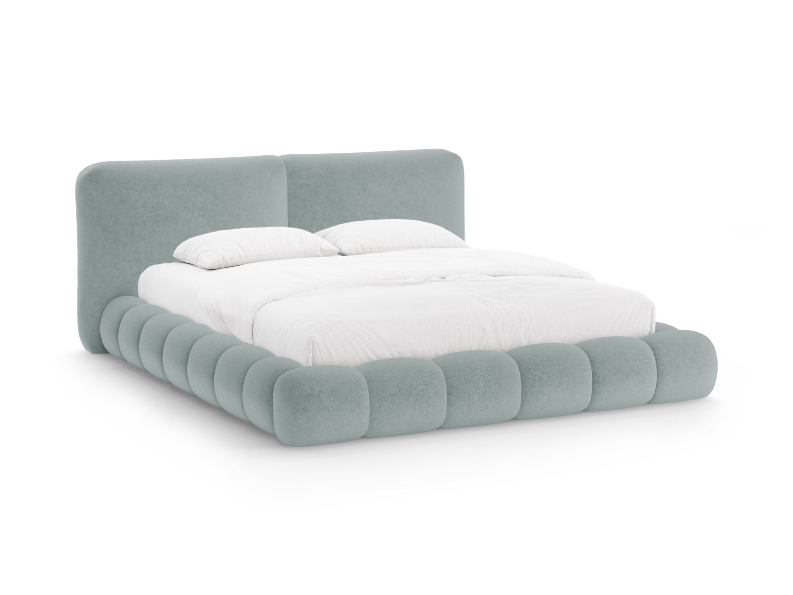 Solange Bett mit Stauraum mit Kopfteil 180cm in Light Blue-Perfect Harmony präsentiert im Onlineshop von KAQTU Design AG. Bett ist von Micadoni
