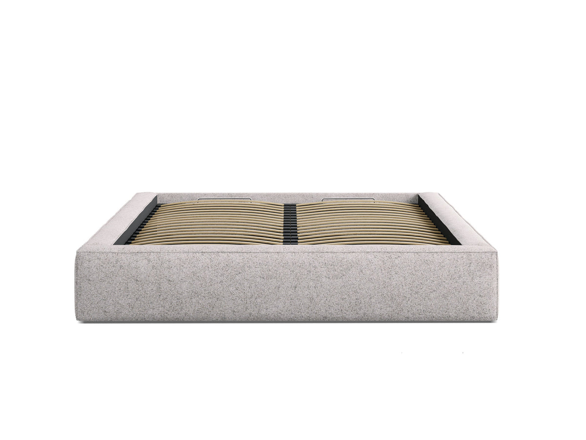 Susan Bett mit Stauraum 180cm in Beige Melange-Puente präsentiert im Onlineshop von KAQTU Design AG. Bett ist von Micadoni