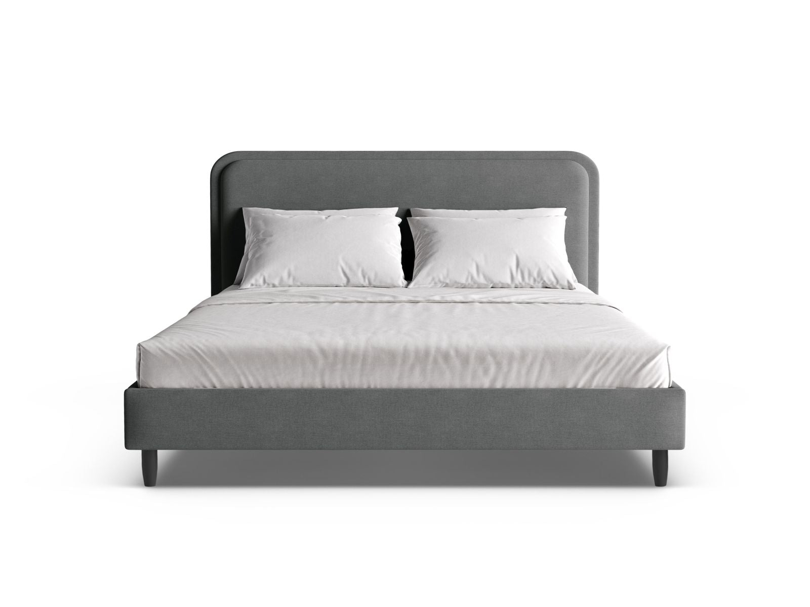 Elegantes Aveline Bett mit 180 cm Kopfteil in Navy Blue, stilvoll und modern, ideal für jedes Schlafzimmer. Hochwertige Verarbeitung von Micadoni.