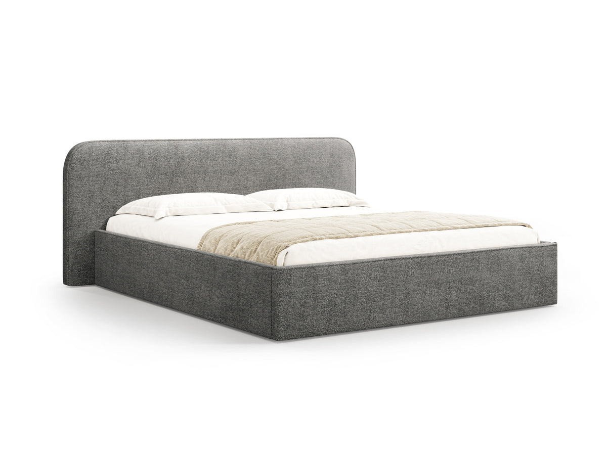 Elizabeth Bett mit Stauraum und Headboard 180cm in Graphite-Monet präsentiert im Onlineshop von KAQTU Design AG. Bett ist von Micadoni