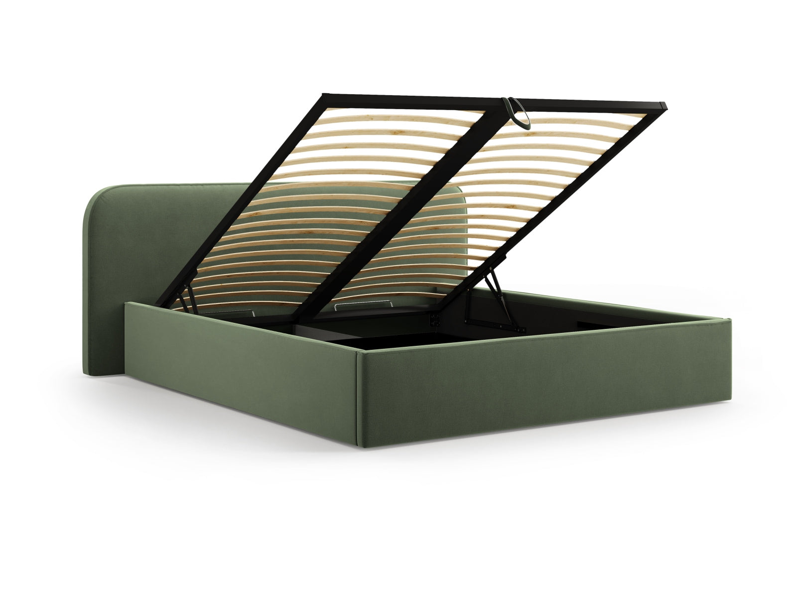 Erleben Sie das elegante Elizabeth Velour Bett von Micadoni. Mit praktischem Stauraum und stilvollem Headboard – perfekt für Ihr modernes Schlafzimmer!