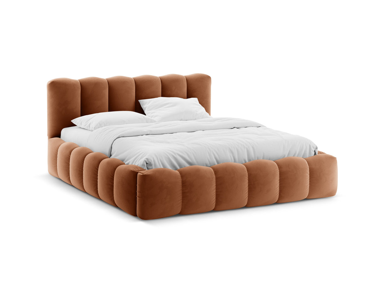 Lupine Bett mit Stauraum und Headboard 180cm in Honey-Paris präsentiert im Onlineshop von KAQTU Design AG. Bett ist von Micadoni