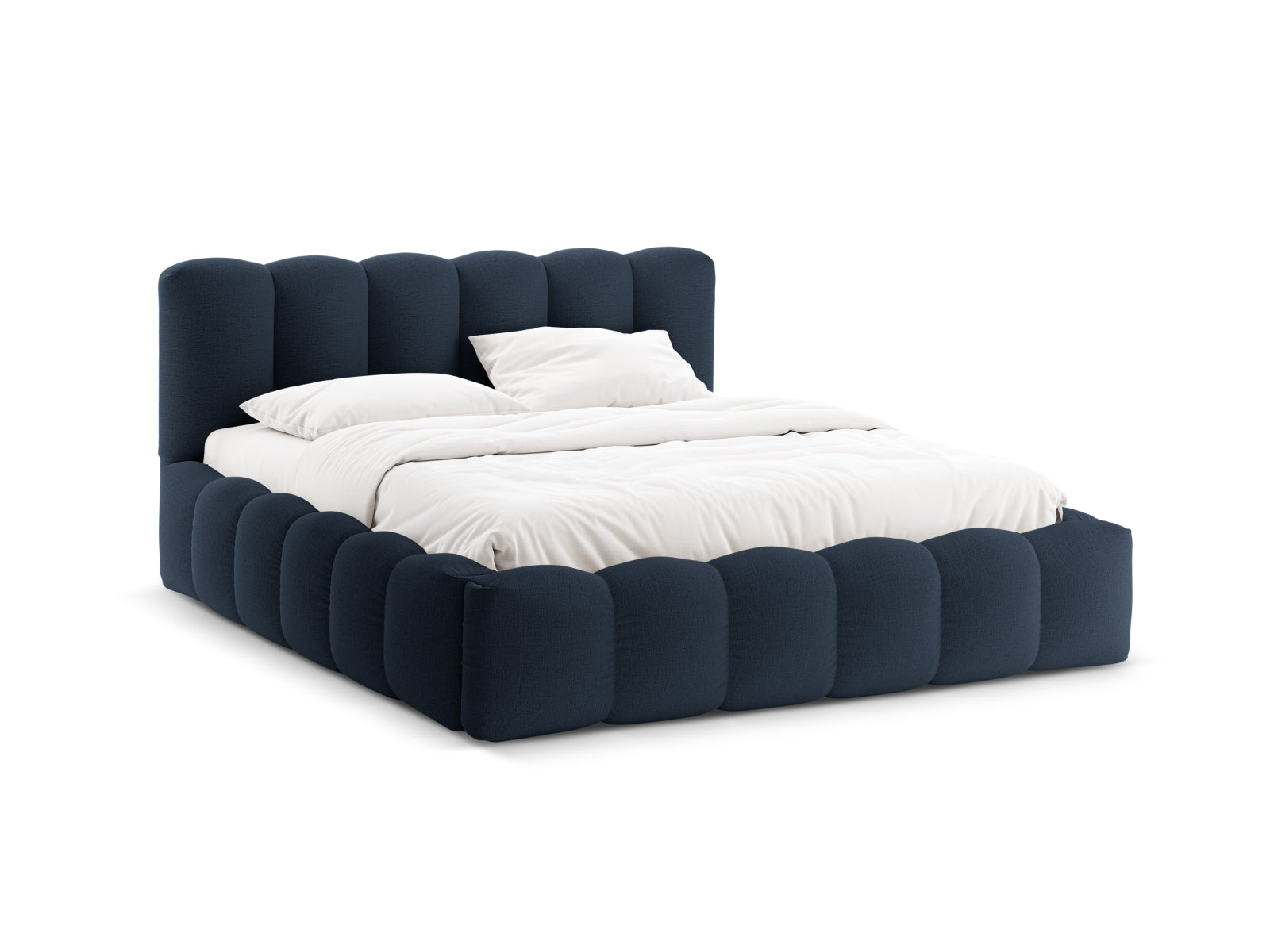 Lupine Bett mit Stauraum und Headboard 200cm in Royal Blue-Moly präsentiert im Onlineshop von KAQTU Design AG. Bett ist von Micadoni