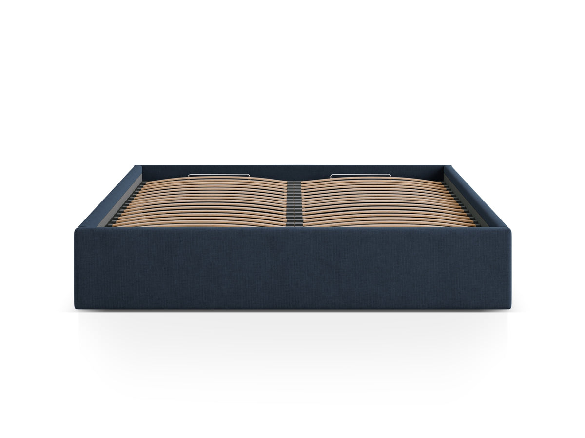 Susan Bett mit Stauraum 200cm in Royal Blue-Moly präsentiert im Onlineshop von KAQTU Design AG. Bett ist von Micadoni