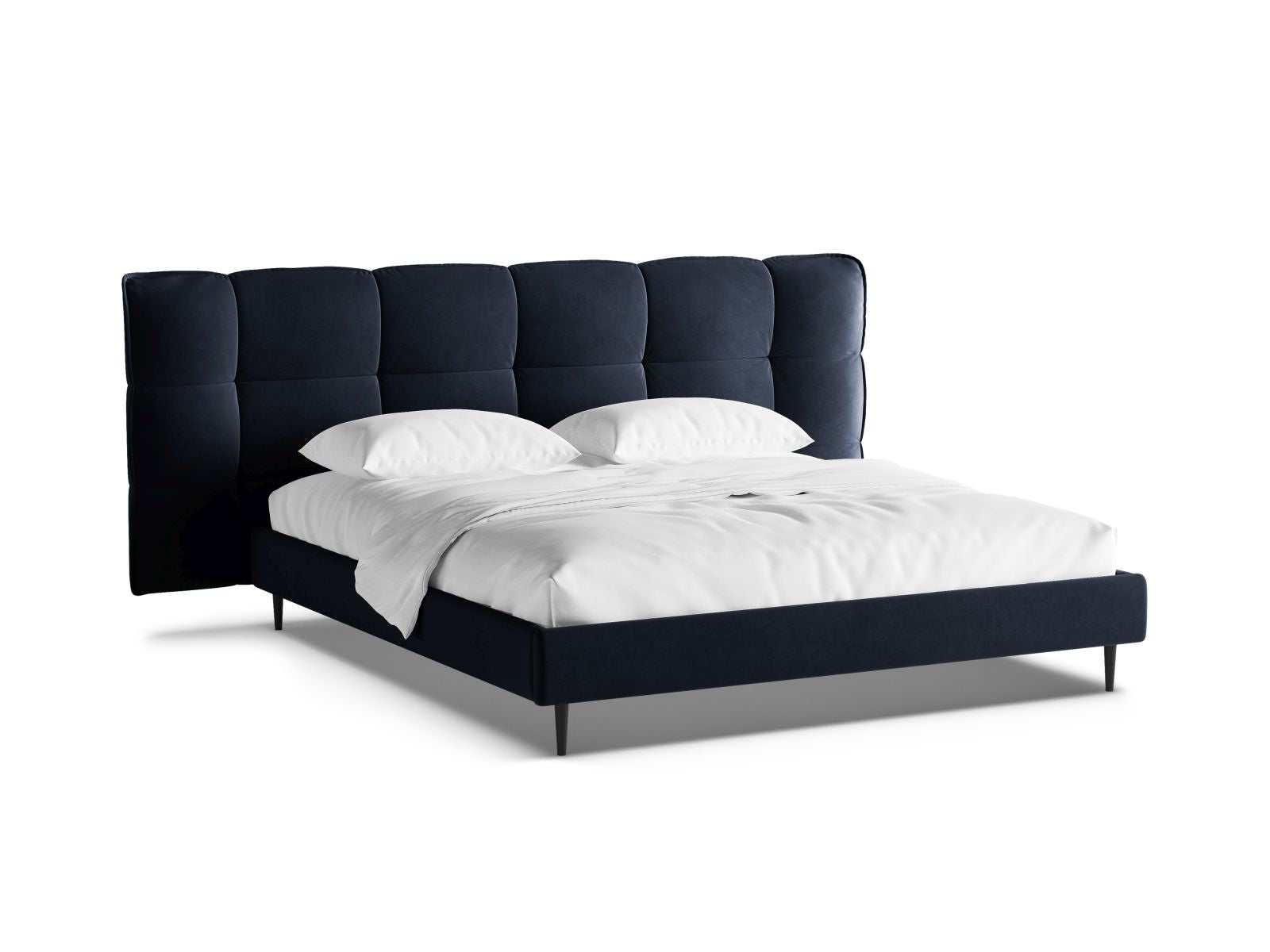 Elegantes Eric Bett mit 200 cm Breite, ausgestattet mit praktischem Stauraum und einem ansprechenden Kopfteil für zeitgemäße Schlafzimmer.