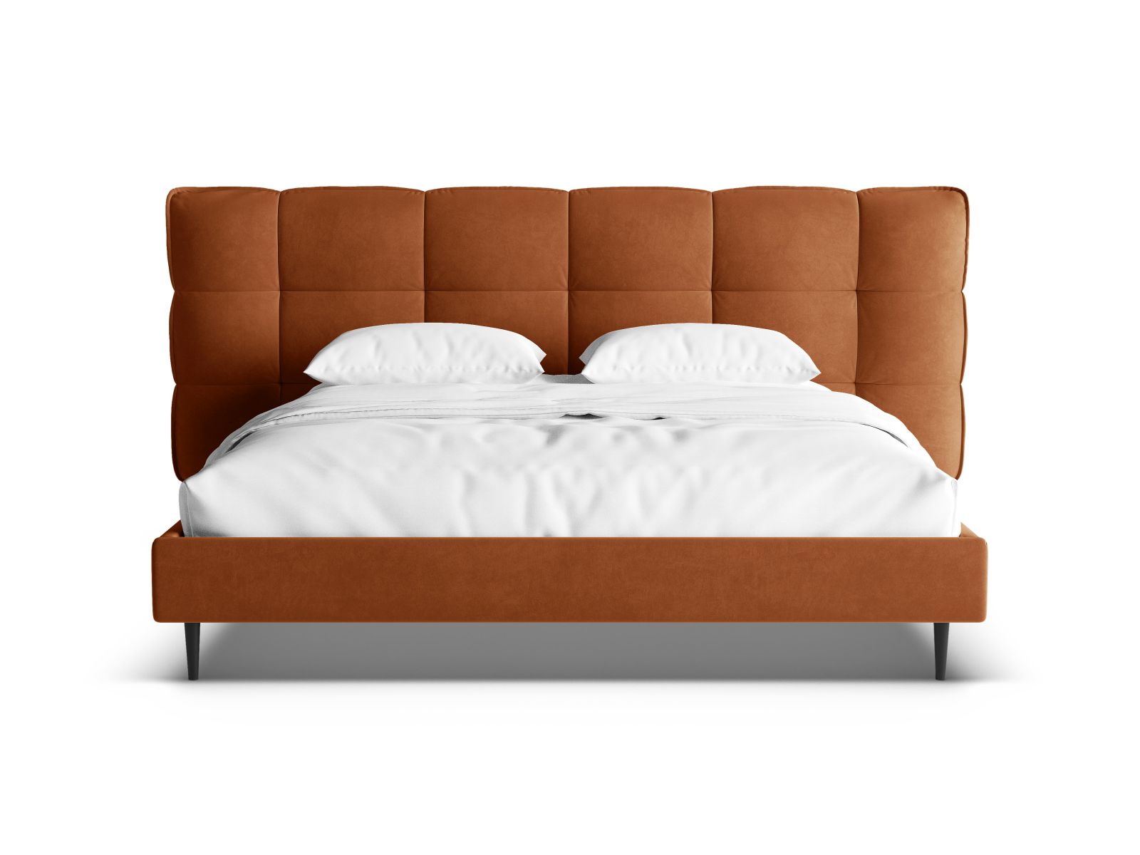Elegantes Eric Bett mit 200 cm Breite, ausgestattet mit praktischem Stauraum und einem ansprechenden Kopfteil für ein modernes Schlafzimmer.