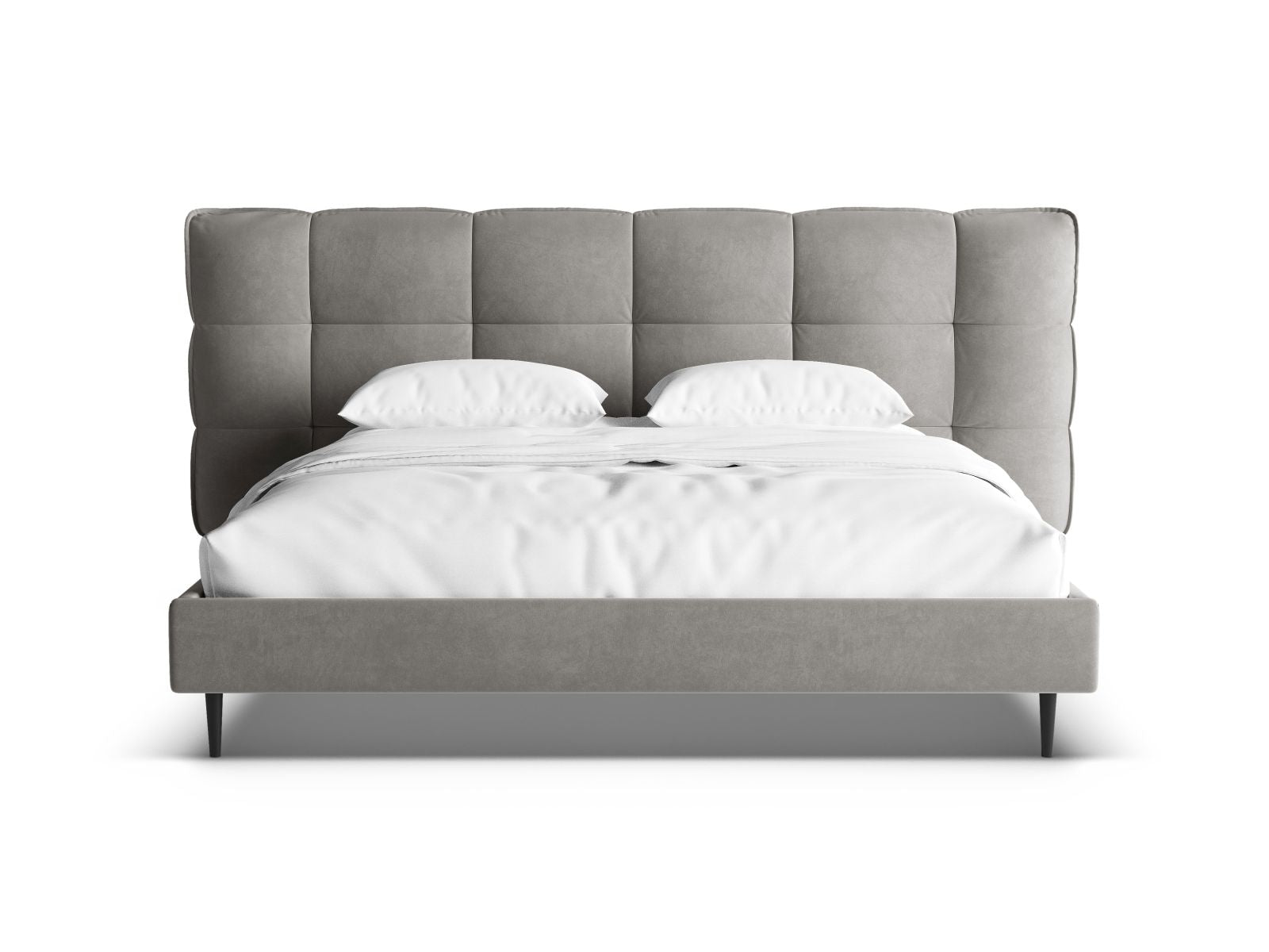 Elegantes Eric Bett mit 200 cm Breite, ausgestattet mit Füßen und cleverem Stauraum, perfekt für ein modernes Schlafzimmer.