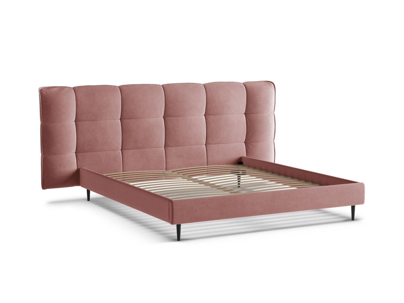 Stylisches Eric Bett mit 200 cm Breite, ausgestattet mit praktischem Stauraum und einem ansprechenden Kopfteil für ein modernes Schlafzimmer.