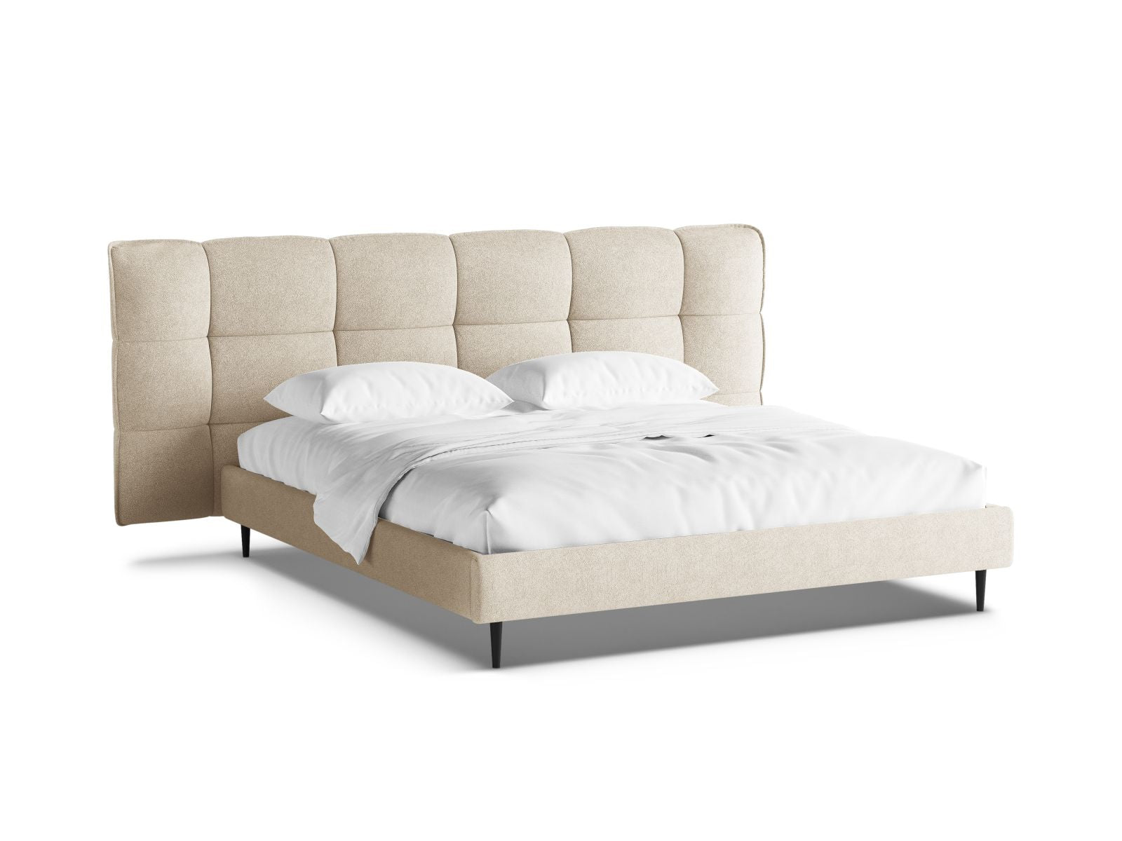 Stylisches Eric Bett in 200 cm Breite, ideal für modernen Wohnstil, mit praktischem Stauraum und elegantem Kopfteil.