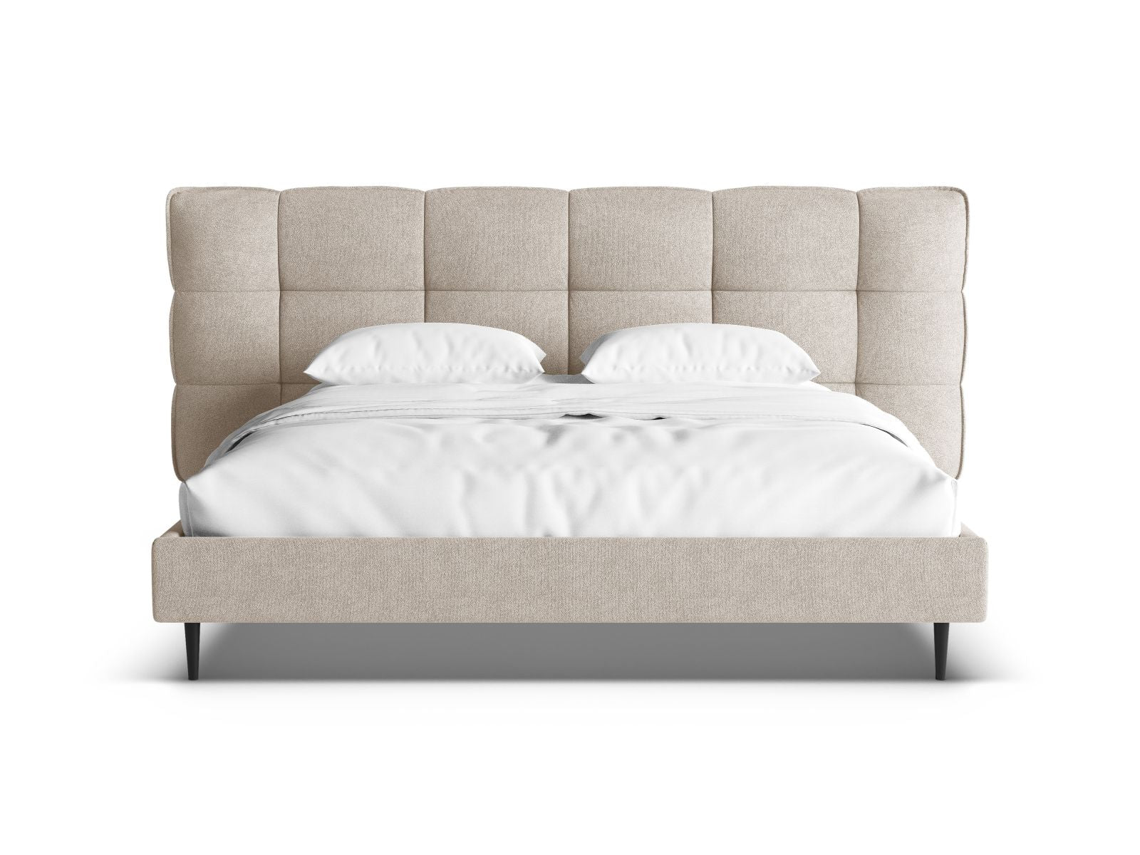 Stylisches Eric Bett in 200 cm, mit robusten Füßen, elegantem Kopfteil und cleverem Stauraum für ein aufgeräumtes Schlafzimmer.