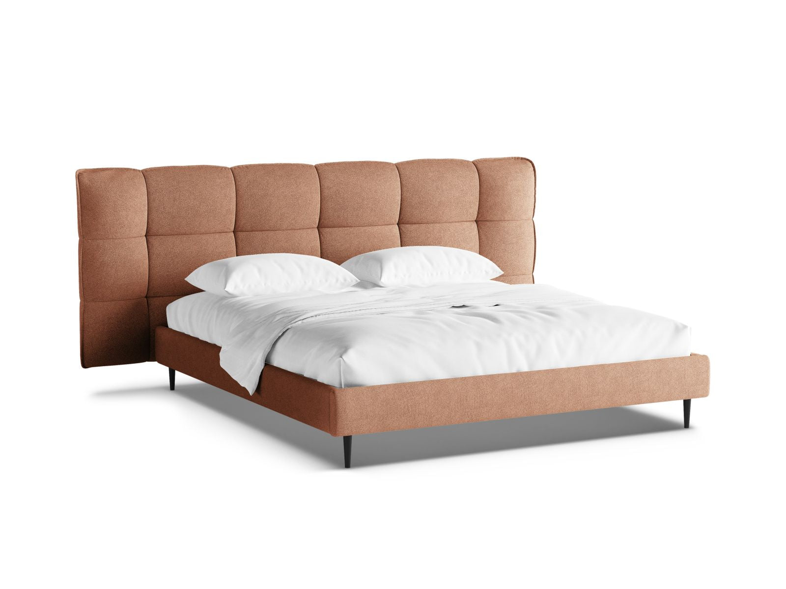 Stylisches Eric Bett mit 200 cm Breite, ausgestattet mit praktischem Stauraum und einem ansprechenden Kopfteil für ein modernes Schlafzimmer.