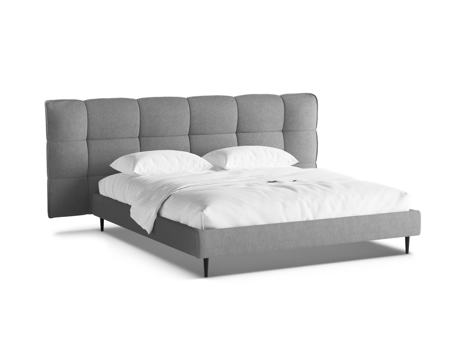 Modernes Eric Bett mit 200 cm, ausgestattet mit praktischem Stauraum und einem geschmackvollen Kopfteil für ein gemütliches Schlafzimmer.