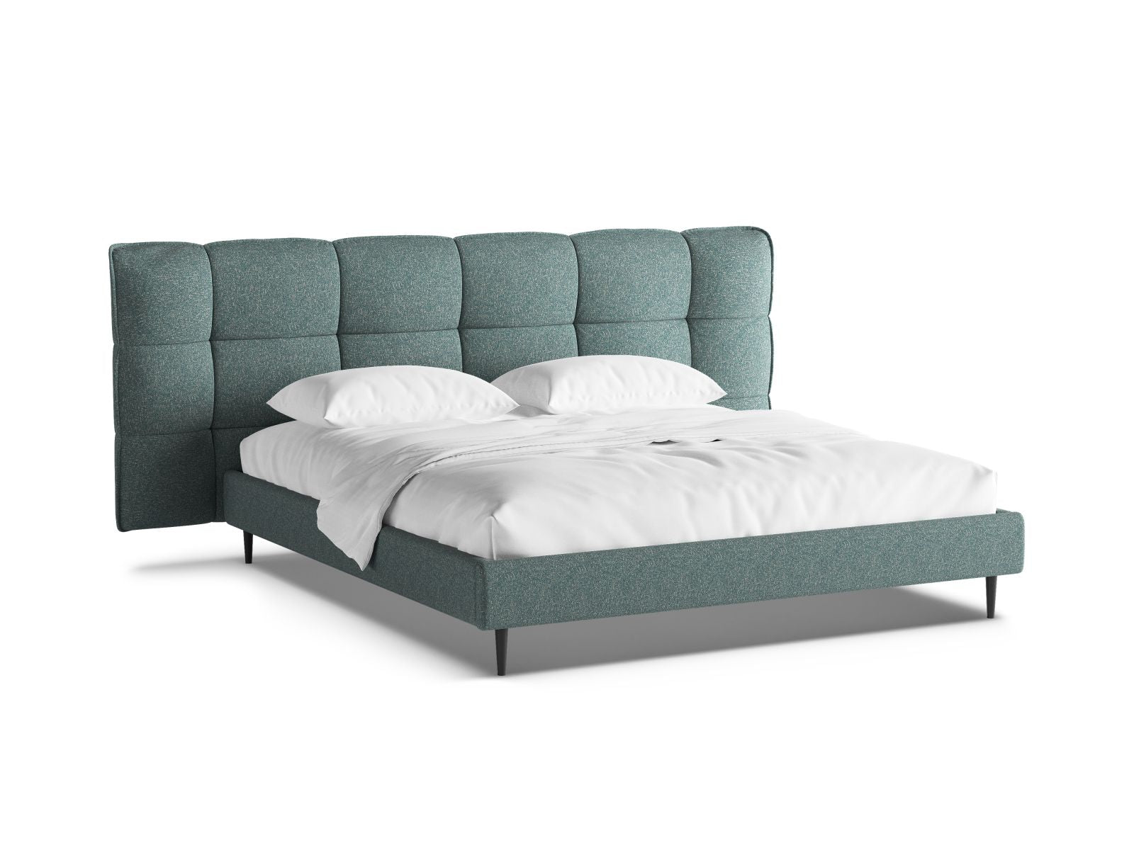 Stylisches Eric Bett in 200 cm mit robusten Füßen, elegantem Kopfteil und cleverem Stauraum für ein aufgeräumtes Schlafzimmer.