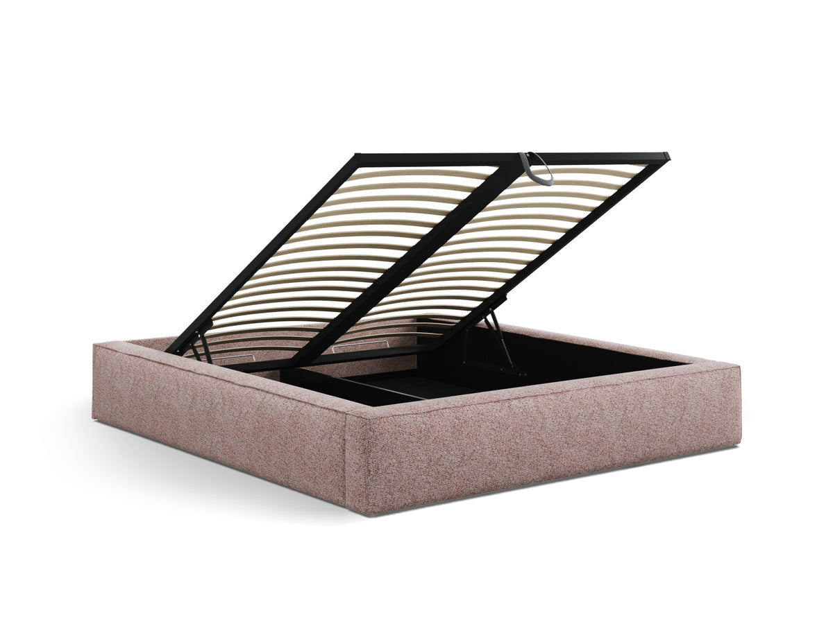 Susan Bett mit Stauraum 200cm in Pink Melange-Puente präsentiert im Onlineshop von KAQTU Design AG. Bett ist von Micadoni