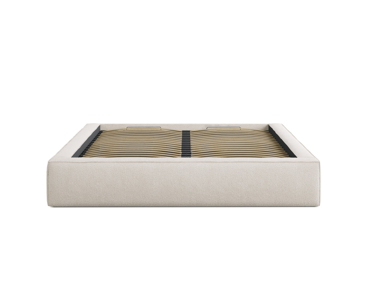 Susan Bett mit Stauraum 200cm in Light Beige-LEGEND präsentiert im Onlineshop von KAQTU Design AG. Bett ist von Micadoni