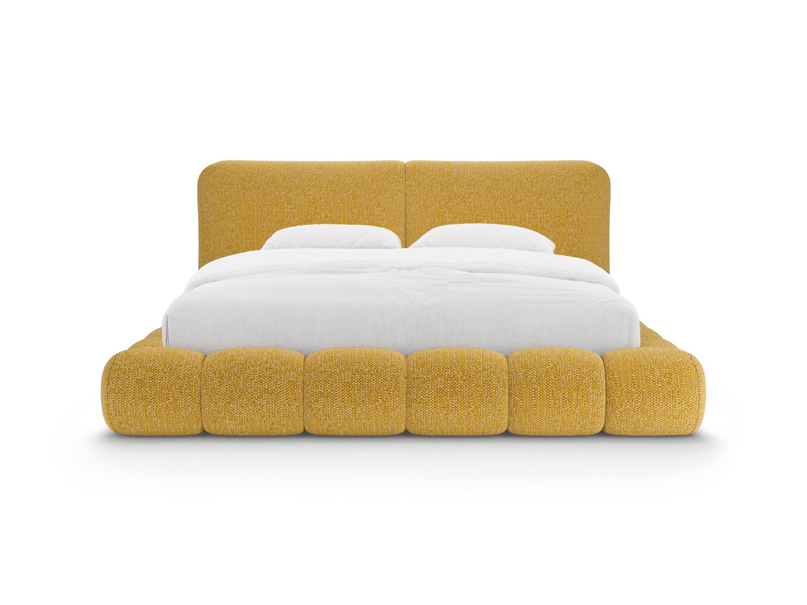 Elegantes Solange Bett mit praktischem Stauraum und stilvollem Kopfteil in 200cm Breite, ideal für moderne Schlafzimmer.
