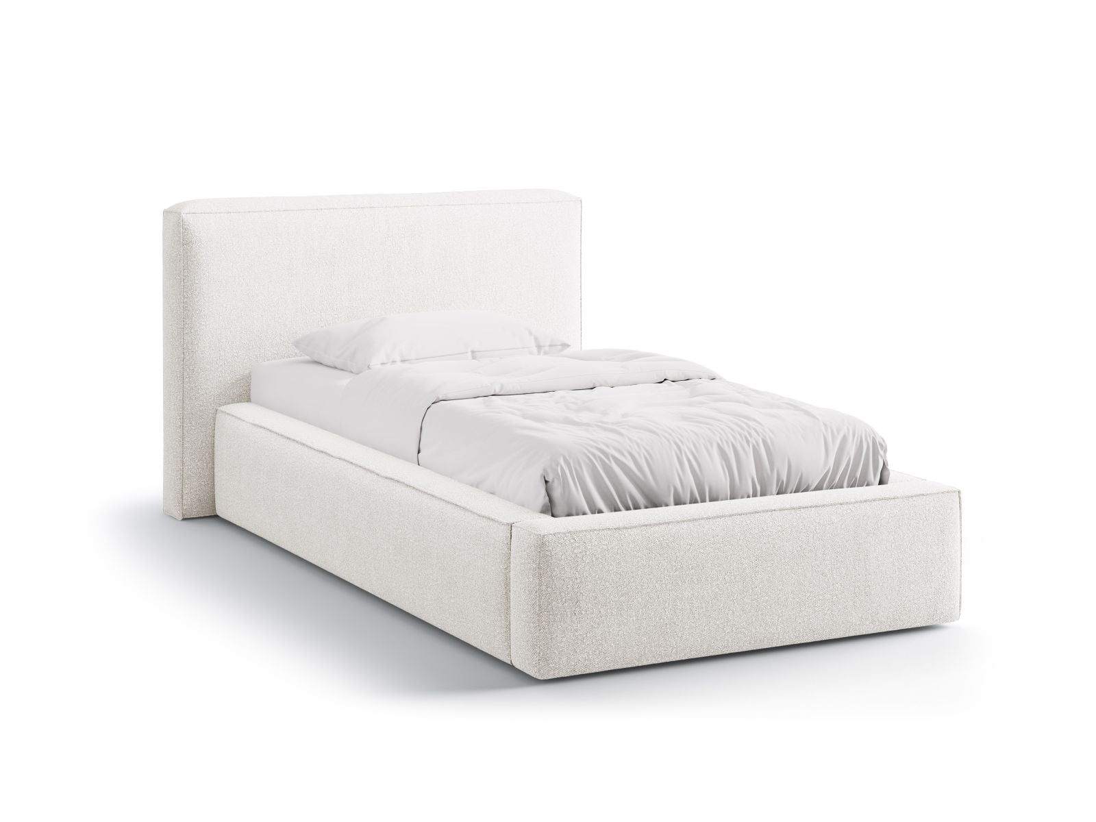 Jodie Bett mit Stauraum mit Kopfteil 90cm in White-Baloo präsentiert im Onlineshop von KAQTU Design AG. Bett ist von Micadoni