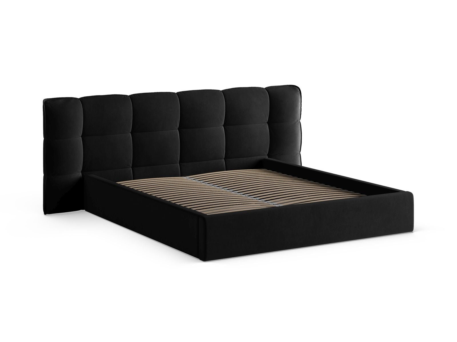 Elegantes Eric Bett mit praktischem Stauraum und ansprechendem Kopfteil, ideal für funktionale und stilvolle Schlafräume.