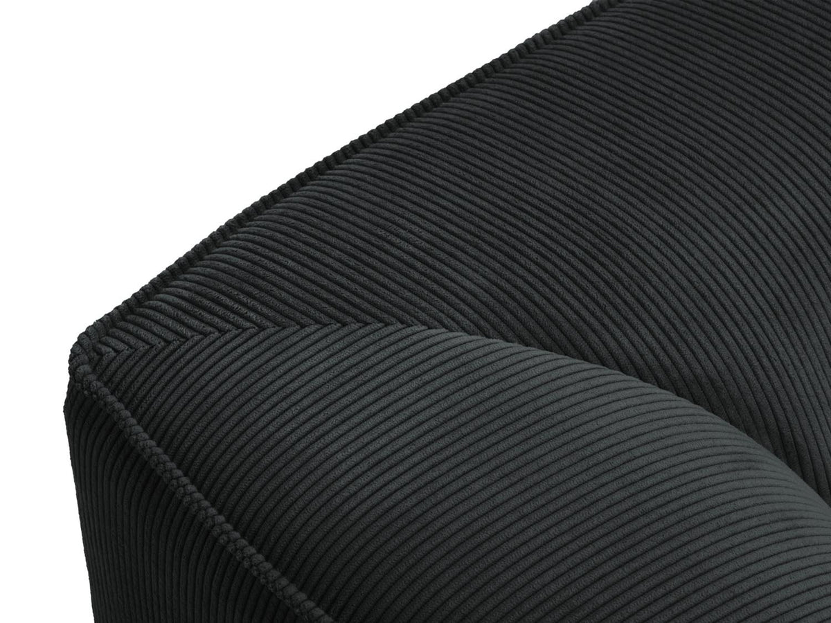 Ruby Sofa Chaise Lounge links 1 Sitz in Black-Scala präsentiert im Onlineshop von KAQTU Design AG. L-Sofa links ist von Micadoni